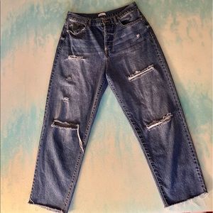 Ripped Baggy Boyfriend Jeans